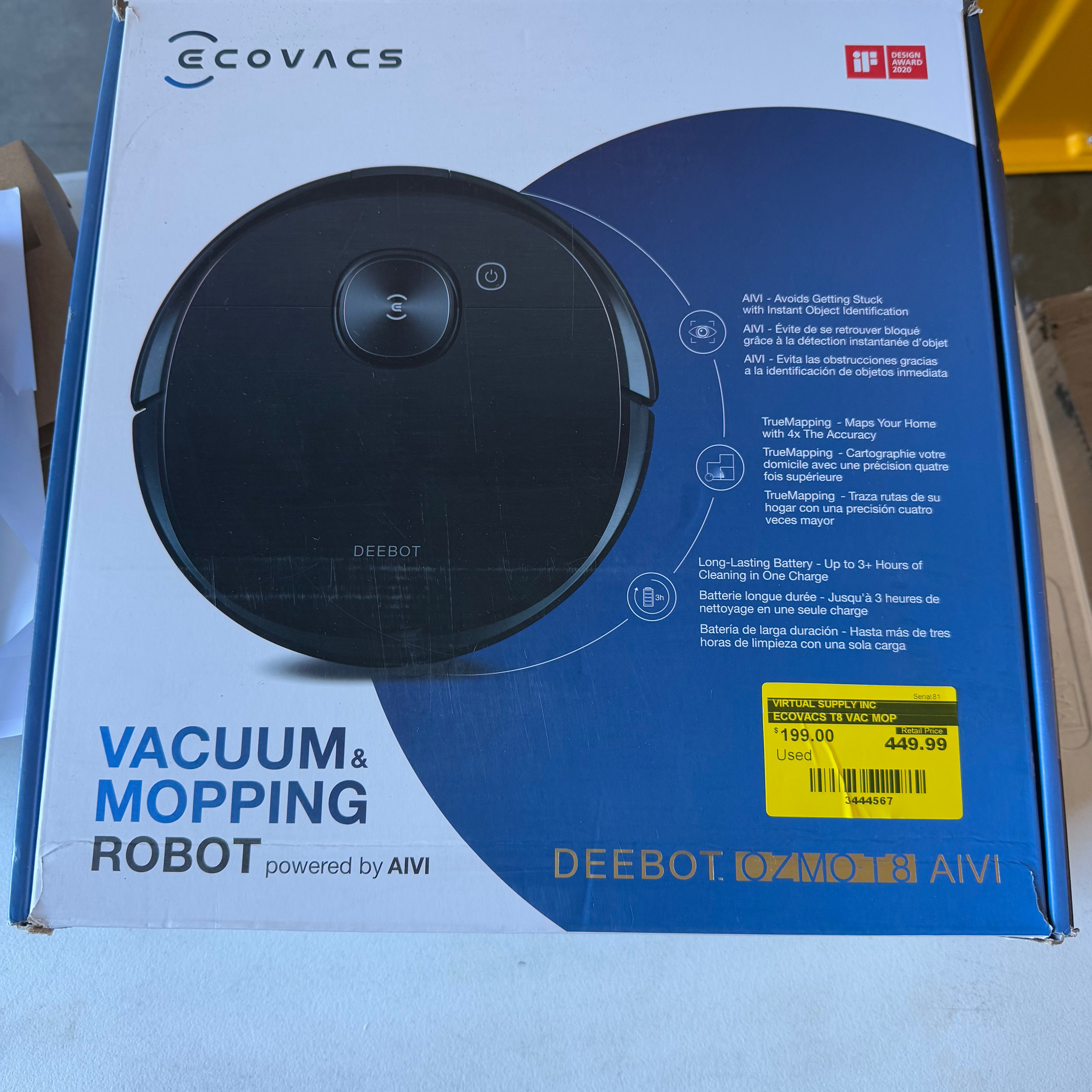 ECOVACS T8 VAC MOP (Used) ECOVACS T8 VAC MOP (Used)